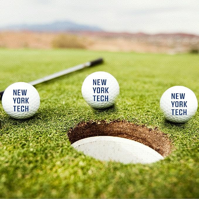 New York Institute of Technology Bears Logo Edition Officially Licensed NCAA Taylormade Distance+ Golf Balls 12-Pack (Dozen)