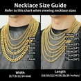 thumbnail image 5 of Tilga Stainless Steel Mens Cuban Link Chain, Black/ 18K Gold Plated Miami Cuban Chain Necklace, 5mm/7mm/9mm/12mm/14mm Width, No Tarnish& Durable Hip Hop Mens Jewelry, 18"-30", Send Gift Box, 5 of 5