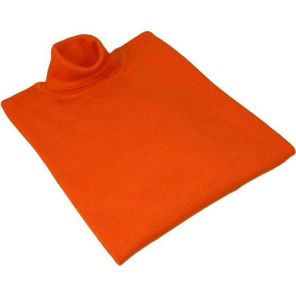 Men PRINCELY Turtle neck Sweater From Turkey Merino Wool 1011-80 Orange