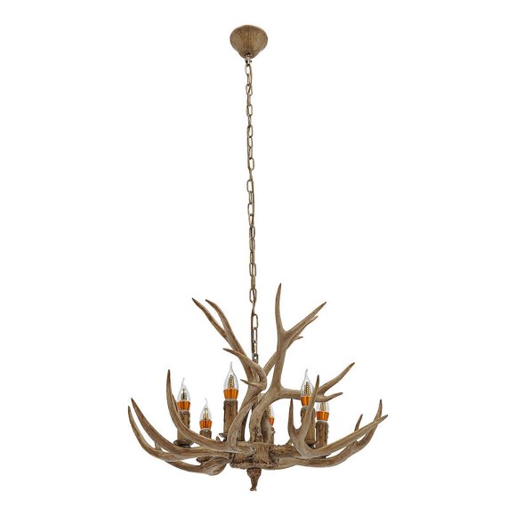 Antlers 6 Lights Dining Room Lighting Fixtures