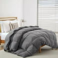 thumbnail image 2 of Soft Feather Down Comforter King Size,Hotel Collection Lightweight Hypoallergenic Comforter,All Seasons Duvet Insert, 2 of 4