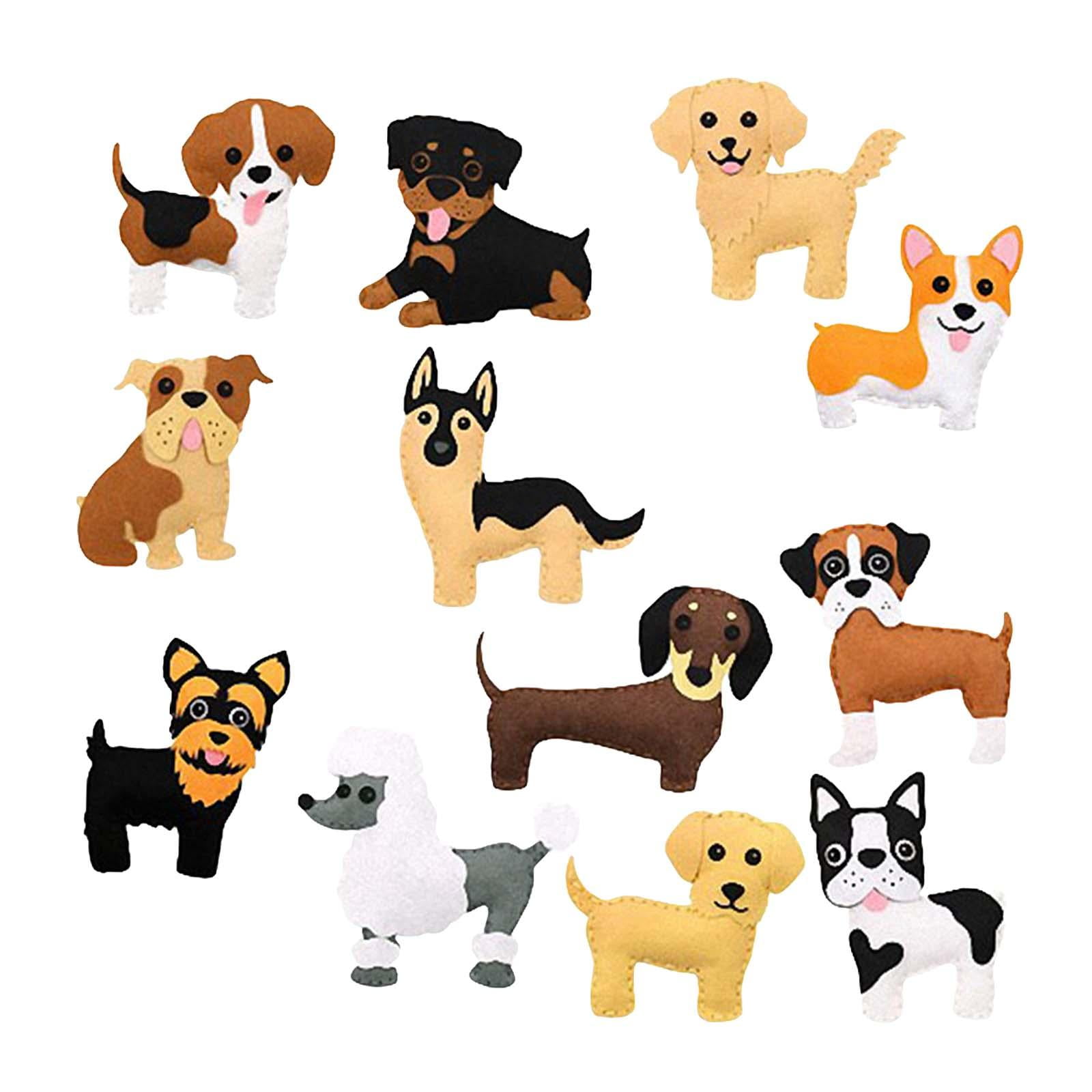 FVDPWYE Animals Sewing Kits DIY Crafts Stuffed Animal Art Craft Educational Toy Beginner Dog