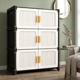 thumbnail image 4 of Door Mounted Shoe Cabinet With Detachable Shoe Racks, Multi-Tiered Storage Shelves, Space Saving Entryway Hallway Living Room Organizer, 4 of 7