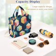 thumbnail image 5 of FORMRS Womens Corduroy Tote Bag Crossbody Shoulder Handbag with Pocket, Blue Cubes, 5 of 7