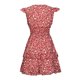 thumbnail image 5 of Mini vestido de manga con volantes y estampado froral con cuello en V informal de verano para mujer a la moda Fridja  hj3763, 5 of 8