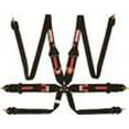 thumbnail image 2 of RaceQuip 854004RQP Harness HNR/HANS 6 Point Camlock FIA Pull Up Adjust Clip-In/Wrap Around Black, 2 of 7