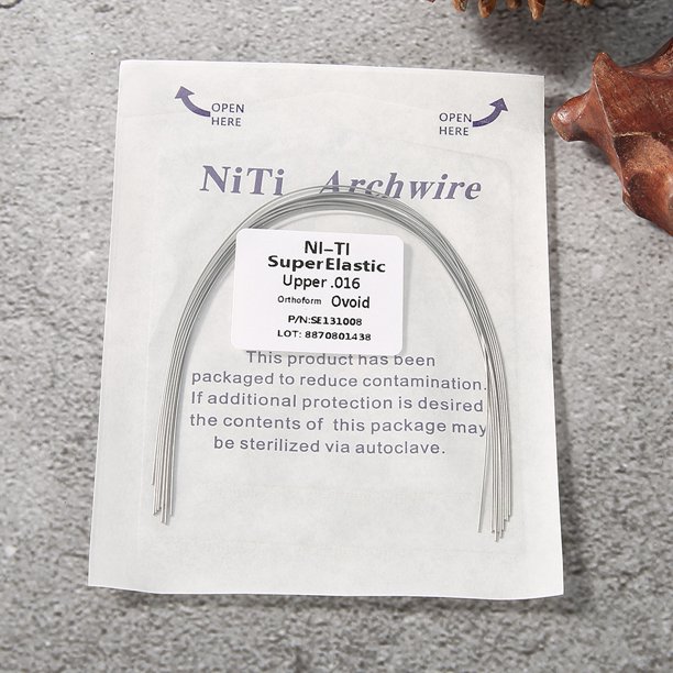 Tebru 100pcs NiTi Round Orthodontic Bracket Archwire Super Elastic