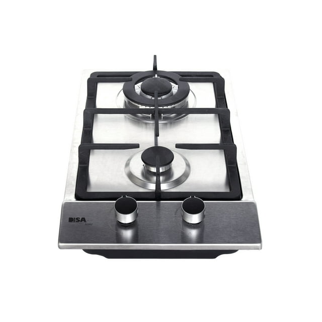 Parrilla Empotrable a Gas Disa Home 2 Quemadores Encendido Electrónico Acero Inoxidable 32 x 51 cm