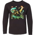 thumbnail image 3 of Inktastic Cute Lizards Hanging out Long Sleeve Youth T-Shirt, 3 of 5