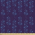thumbnail image 1 of Abstract Fabric by the Yard Upholstery, Print of Digital Polygonal Art Style Odd Connecting Dots Scientific, Decorative Fabric for DIY and Home Accents, Dark Indigo and Sky Blue by Ambesonne, 1 of 5
