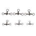 thumbnail image 6 of Durable Splitter Wivels Bearing Brass Barrel Ring Rolling Trident Fishing Pin Line Connector 3 Way 2, 6 of 8