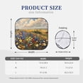 thumbnail image 3 of Vsdgher Vibrant Wildflower Meadow Print Car Windshield Sun Shade, Reflective Sunshade Window Sunshade Sun Visor Protector Fit for Cars,Trucks,SUVs-Small, 3 of 6