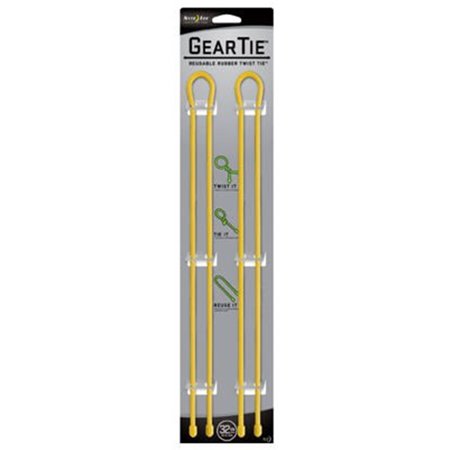 UPC 094664018341 product image for Nite Ize GT32-2PK-16 2-Pack 32-Inch Gear Tie, Yellow | upcitemdb.com