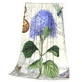 thumbnail image 3 of Bingfone Vintage Flower Print Flannel Fleece Blanket Throw Blanket For Bed,Sofa,Couch,Travel,Camping(50"X40"), 3 of 9