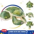 thumbnail image 4 of Houwsbaby 14'' Light up Sea Turtle Stuffed Animal Ocean Life Soft Plush Toy Pillow with Lullabies LED Night Lights Halloween Children's Day Birthday Gifts for Toddler Kids, 4 of 7