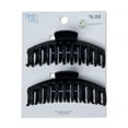 thumbnail image 2 of Time and Tru Women's Hair Claw Clip 2-Pack, Black, 2 of 6