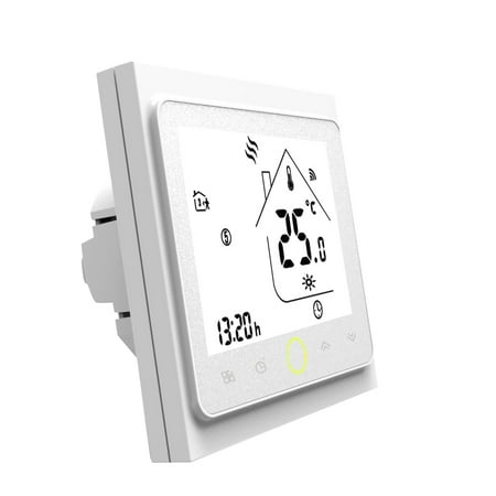 WiFi Thermostat with Touchscreen LCD Display Weekly Programmable Energy Saving Smart Temperature Controller for Electric Floor Heating (Best Touch Screen Programmable Thermostat)
