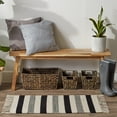 thumbnail image 3 of Design Imports CAMZ12633 2 x 3 ft. Hand-Loomed Rug, Black Combo Stripe, 3 of 3
