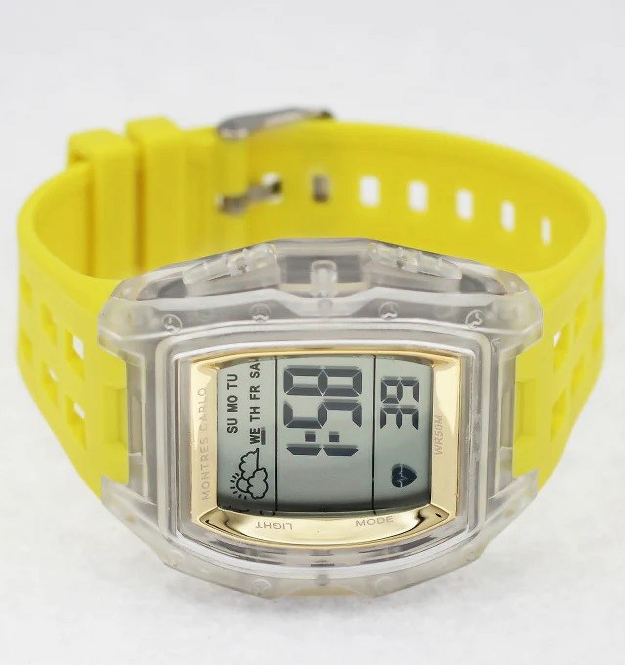 WOMEN\'S YELLOW BEZEL SILICONE YELLOW WATCH (DO NOT COME WITH BATTERIES) TW Steel Canteen Yellow Dial Yellow Silicone Men main image 2