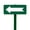Hunter Green, variant on EverMark SSKT18-05 Golf Course Arrow Sign with Forest Green Stake Kit