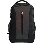 ORBEN Vertical Zip Laptop Backpack, Large Compartment Fits 15" Laptop Water Bottle Pocket for School Work Outdoor Black