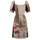 thumbnail image 5 of Vintage Piccadilly Circus London vestido de manga corta vestidos de fiesta para mujer vestido de fiesta 2025, 5 of 6