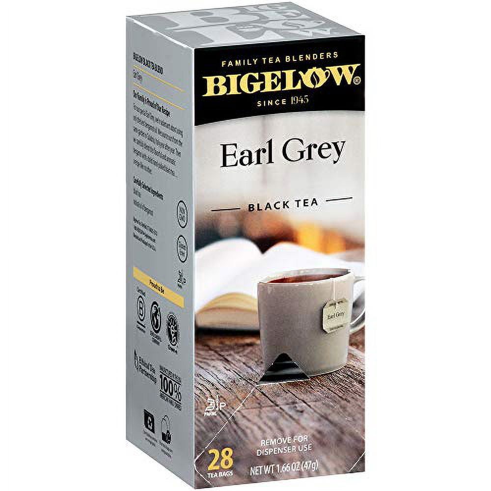 Bigelow Earl Grey Tea Bags 28-Count Box (Pack of 3) Black Tea Bags with Oil of Bergamot All Natural Gluten Free Rich in Antioxidants