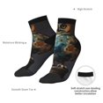 thumbnail image 6 of Fuzoiu Owl Globe Sculpture Print Adult Socks, Crew Moisture-wicking Socks, Unisex Cushion Crew Socks,Casual Sports Ankle Socks, 6 of 7