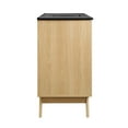thumbnail image 3 of Single Sink Vanity Cabinet, Brown Oak Black, Wood, Hotel Bedroom Bathroom, Modern Contemporary HB36314, 3 of 15