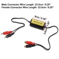 thumbnail image 2 of Unique Bargains DC 12V RCA Car Audio Noise Filter Ground Loop Isolator Male to Female Black Replacement, 2 of 6