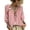 Watermelon Red, variant on Women's Polka Dot Top Casual V Neck Pleated Top Boho Floral Blouses Loose Fit Work Blouses