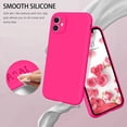 thumbnail image 3 of for iPhone 11 Case with 2 Pack Screen Protector,Liquid Silicone Soft Gel Rubber Slim Cover with Microfiber Cloth Lining Cushion Shockproof Phone Case for iPhone 11 6.1", Hot Pink, 3 of 8