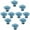 Blue, variant on HDJNal 10Pcs Antique Rose Flower Cabinet Knob, Vintage Ceramics Handles Decorative Dresser Knobs Cabinets Closets Girl's Furniture Drawer Bookcase Cabinet Handle (Red)