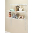 thumbnail image 3 of ShelfTrack 12.25 in. D x 36.25 in. W x 3 in. H White Wire Book Shelf Steel Closet System, 3 of 4