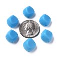 thumbnail image 7 of 500 g Opaque Acrylic Beads Nuggets Deep Sky Blue 15.5x14x11mm Hole: 1.8mm 380pcs/500g, 7 of 7