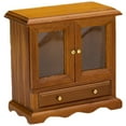 thumbnail image 1 of USHOBE Armoire Mini Résistante à l'Usure Accessoires pour Mini Maison Bois 1 Ensemble, 1 of 8