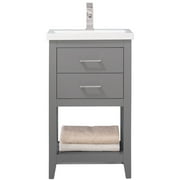 Design Element Cara 20" Single Sink Bathroom Vanity In Gray