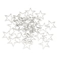 thumbnail image 1 of Bisel artesanal de resina para fabricación de joyas, biseles abiertos de acero inoxidable para bricolaje, colgante con marco hueco en forma de estrella, 30 Uds. S, 1 of 5