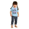 thumbnail image 4 of Eat Sleep Lazy Procrastinator Funny Toddler Boy Girl T Shirt Infant Toddler Brisco Brands 2T, 4 of 6