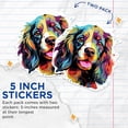 thumbnail image 4 of (2 Pack) English Cocker Spaniel Dog Breed Stickers - 5 Inches On Longest Side - Choose from Over 100 Dog Breeds - for Cars, Trucks, Skateboards, Laptops - Made in USA - BMCS1850, 4 of 7