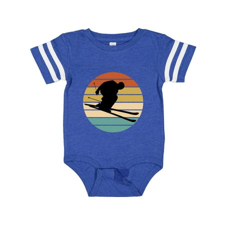 

Inktastic Skiing Retro Sunset Downhill Gift Baby Boy or Baby Girl Bodysuit