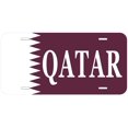 thumbnail image 1 of Qatar Flag With Country Name Novelty Car Auto License Plate, 1 of 3