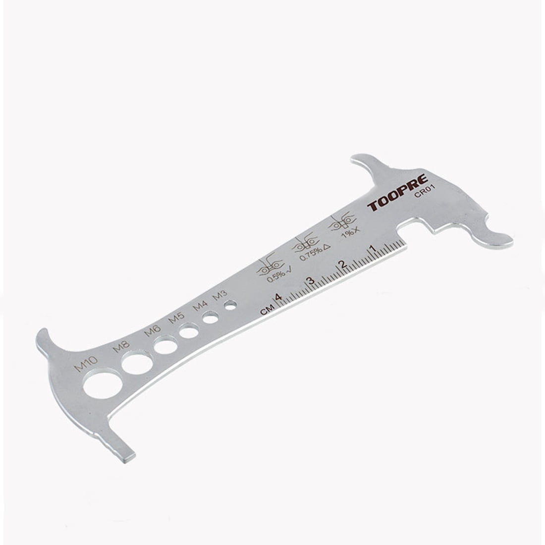 TOOPRE Mountain Bike Bicycle Chain Wear Gauge Ruler Indicator Measuring