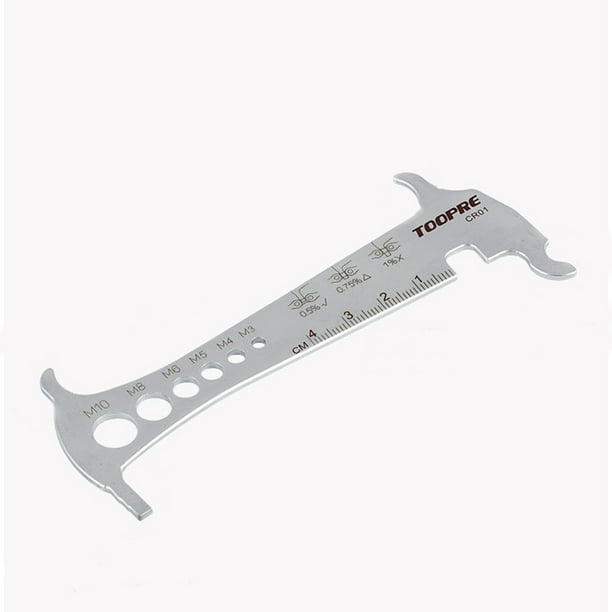 TOOPRE Mountain Bike Bicycle Chain Wear Gauge Ruler Indicator Measuring