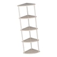 thumbnail image 2 of jifeng Corner Shelf Corner Display Shelf Durability Frees Standing Easy to Install Storage Rack Multipurpose for Kitchen Office Home 122cm, 2 of 9