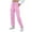 Pink, variant on cfhntfmh Cargo Sweatpants for Women High Waisted Cinch Bottom Trouser with Side Pockets Casual Baggy Joggers