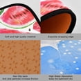 thumbnail image 3 of SKYSONIC 2PCS Watercolor Watermelon Kitchen Rug and Mat Summer Fruit Floor Runner Rug Anti Fatigue Non Slip Comfort Mat for Doormat Laundry Room Hallway 19.7"x27.6"+19.7"x47.2", 3 of 7