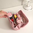 thumbnail image 2 of Bolsa de maquillaje FINEASY, funda de viaje para cosméticos para mujer, rosa, 2 of 8