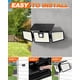 thumbnail image 4 of Paquete de 4 luces solares con sensor de movimiento INCX 156 LED IP65, impermeables, 4 of 7