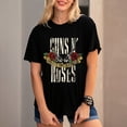 thumbnail image 3 of Guns N' Roses T Shirt Womens Vintage Rock Music Tshirt Retro Band Graphic Tees Letter Print Concert Short Sleeve Tops, 3 of 7
